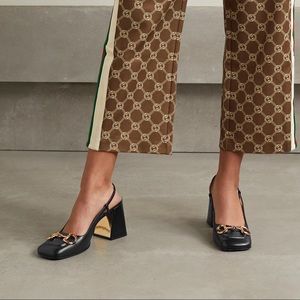 Gucci mid-heel slingback with Horsebit